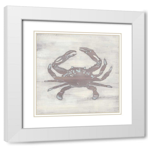 Driftwood Silhouette II White Modern Wood Framed Art Print with Double Matting by Vess, June Erica
