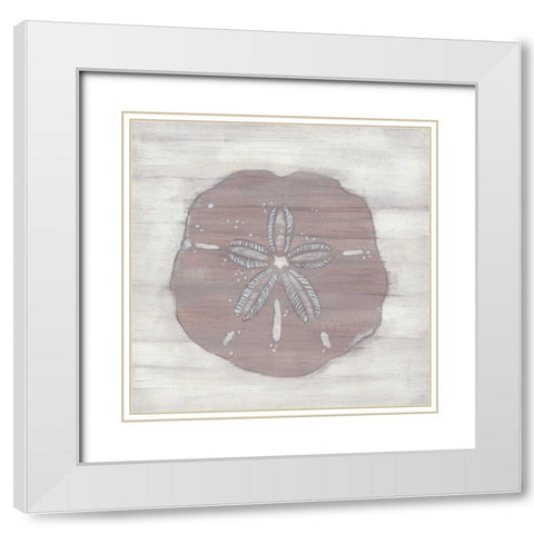 Driftwood Silhouette IV White Modern Wood Framed Art Print with Double Matting by Vess, June Erica