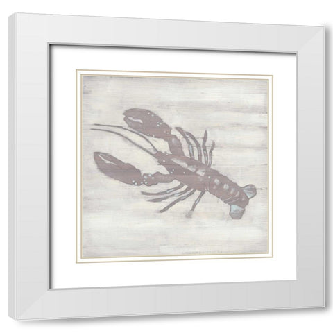 Driftwood Silhouette VI White Modern Wood Framed Art Print with Double Matting by Vess, June Erica