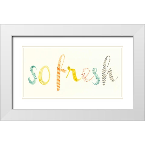 Fresh and Clean I White Modern Wood Framed Art Print with Double Matting by Vess, June Erica