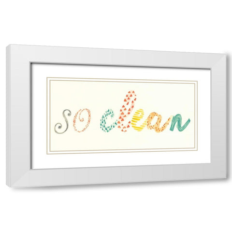 Fresh and Clean II White Modern Wood Framed Art Print with Double Matting by Vess, June Erica