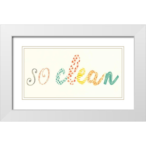 Fresh and Clean II White Modern Wood Framed Art Print with Double Matting by Vess, June Erica