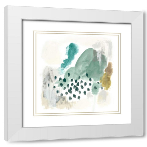 Rain Cloud I White Modern Wood Framed Art Print with Double Matting by Vess, June Erica