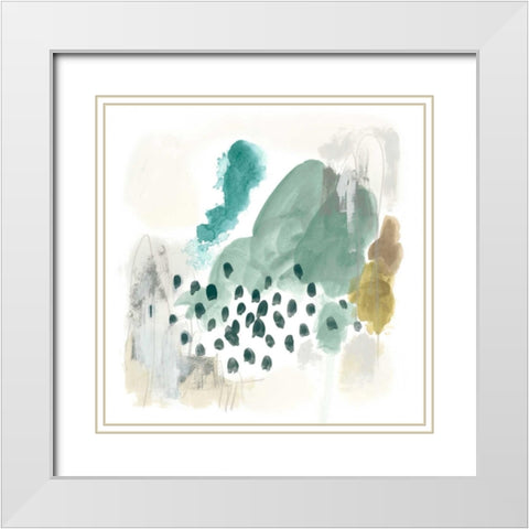 Rain Cloud I White Modern Wood Framed Art Print with Double Matting by Vess, June Erica