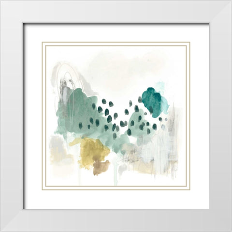 Rain Cloud II White Modern Wood Framed Art Print with Double Matting by Vess, June Erica