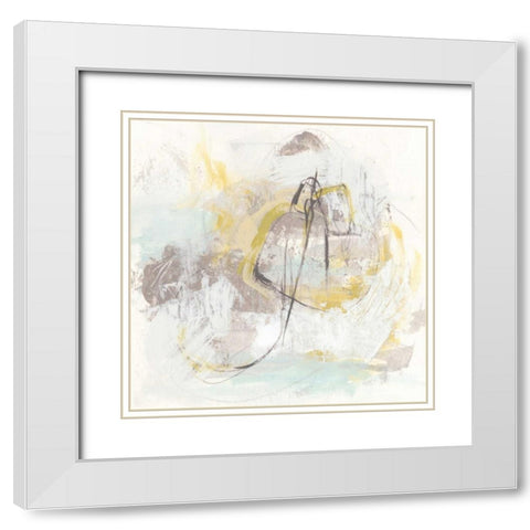Stone Simile I White Modern Wood Framed Art Print with Double Matting by Vess, June Erica