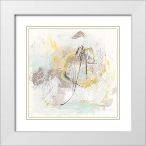 Stone Simile I White Modern Wood Framed Art Print with Double Matting by Vess, June Erica
