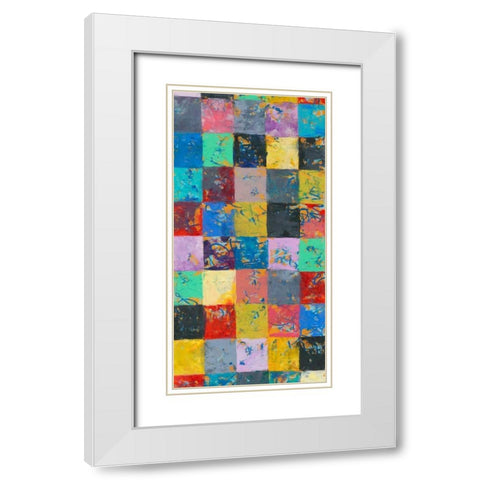 Lucky Seven I White Modern Wood Framed Art Print with Double Matting by Galapon, Nikki