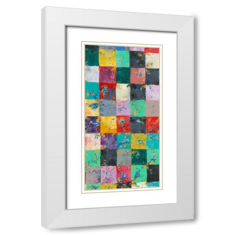Lucky Seven II White Modern Wood Framed Art Print with Double Matting by Galapon, Nikki