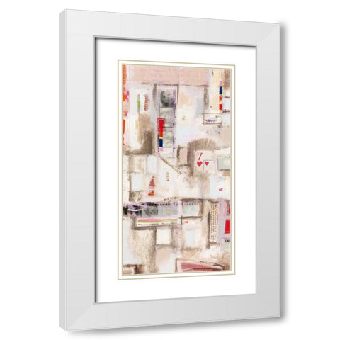 Plans Four I White Modern Wood Framed Art Print with Double Matting by Galapon, Nikki