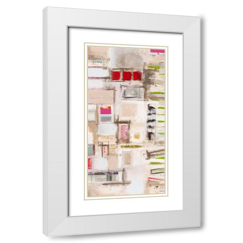 Plans Four II White Modern Wood Framed Art Print with Double Matting by Galapon, Nikki