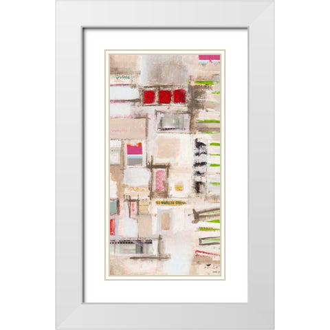 Plans Four II White Modern Wood Framed Art Print with Double Matting by Galapon, Nikki