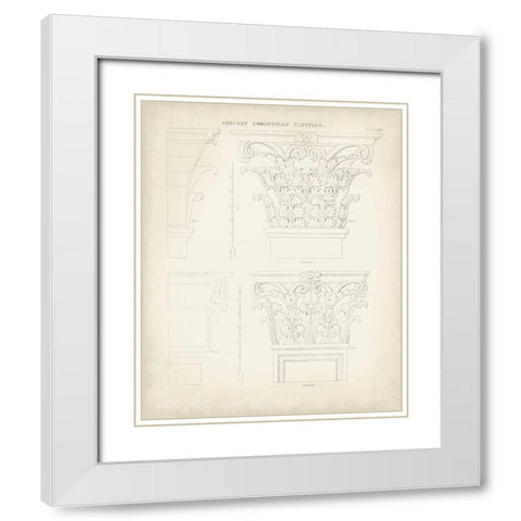 Greek and Roman Architecture III White Modern Wood Framed Art Print with Double Matting by Kelly, Thomas