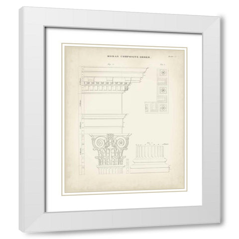 Greek and Roman Architecture IV White Modern Wood Framed Art Print with Double Matting by Kelly, Thomas