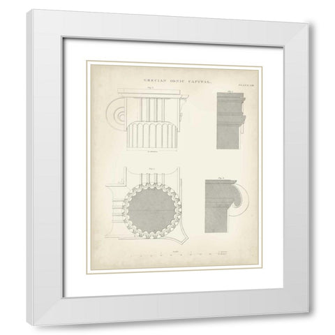Greek and Roman Architecture VI White Modern Wood Framed Art Print with Double Matting by Kelly, Thomas