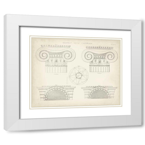 Greek and Roman Architecture VIII White Modern Wood Framed Art Print with Double Matting by Kelly, Thomas