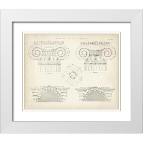 Greek and Roman Architecture VIII White Modern Wood Framed Art Print with Double Matting by Kelly, Thomas