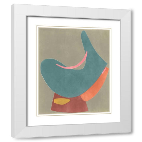 Vessel XII White Modern Wood Framed Art Print with Double Matting by Delamater, Rob