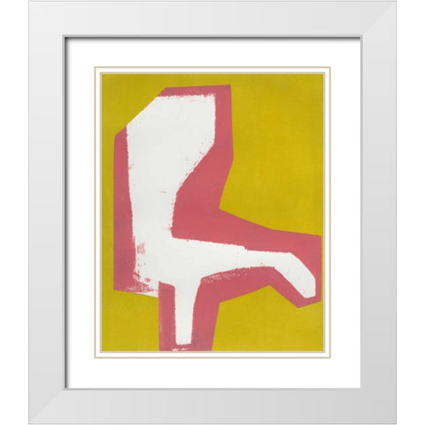 Signal White Modern Wood Framed Art Print with Double Matting by Delamater, Rob