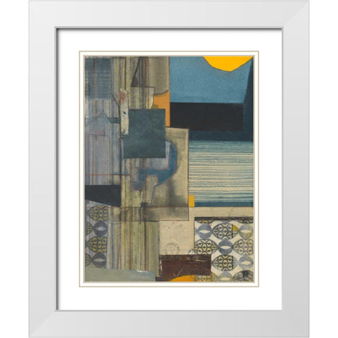 Journeymans Papers  I White Modern Wood Framed Art Print with Double Matting by Delamater, Rob