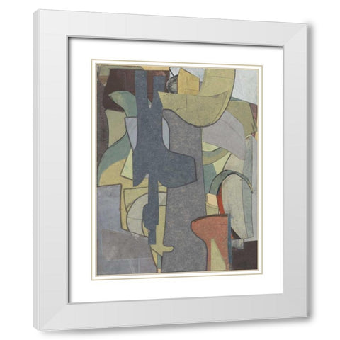 Journeymans Papers  IV White Modern Wood Framed Art Print with Double Matting by Delamater, Rob