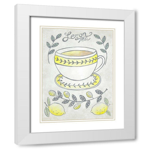 Breakfast Club IV White Modern Wood Framed Art Print with Double Matting by Zarris, Chariklia