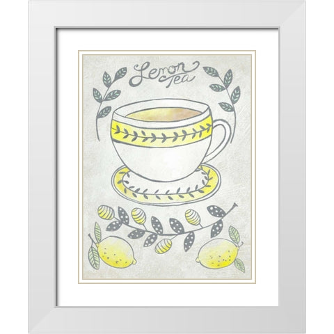 Breakfast Club IV White Modern Wood Framed Art Print with Double Matting by Zarris, Chariklia