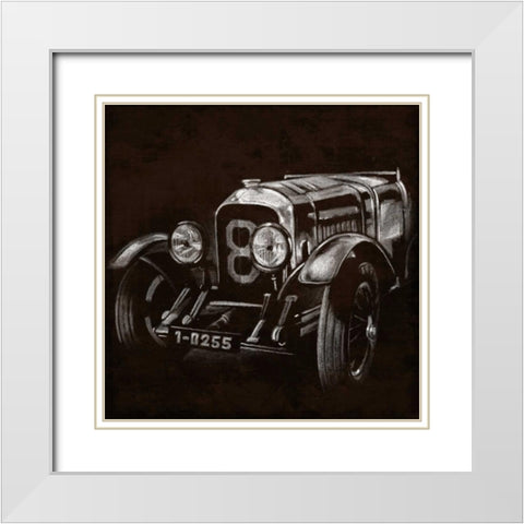 Vintage Grand Prix II White Modern Wood Framed Art Print with Double Matting by Harper, Ethan