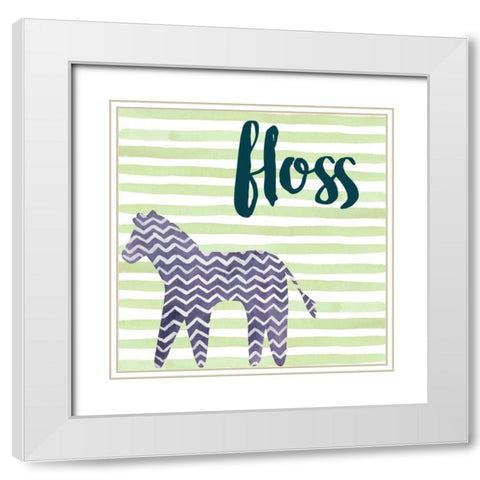 Jungle Bath IV White Modern Wood Framed Art Print with Double Matting by Popp, Grace