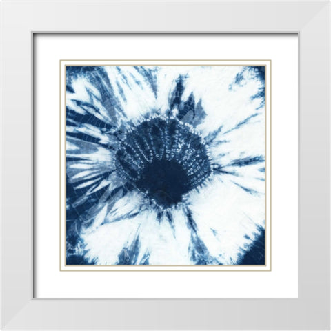 Shibori Shells I White Modern Wood Framed Art Print with Double Matting by Zarris, Chariklia