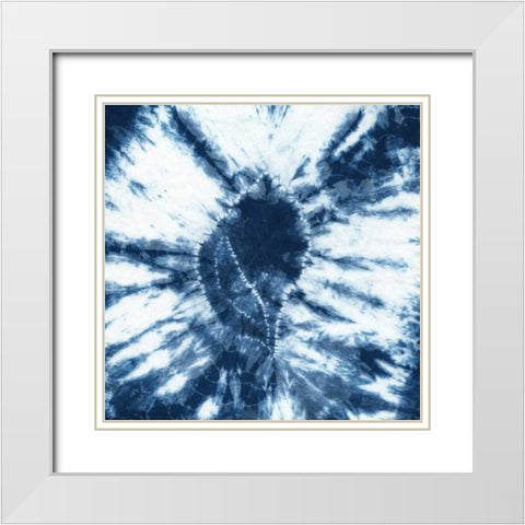 Shibori Shells II White Modern Wood Framed Art Print with Double Matting by Zarris, Chariklia