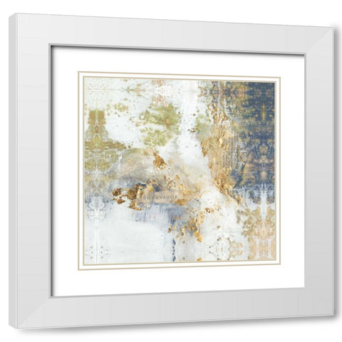Gilded Aerial White Modern Wood Framed Art Print with Double Matting by Goldberger, Jennifer