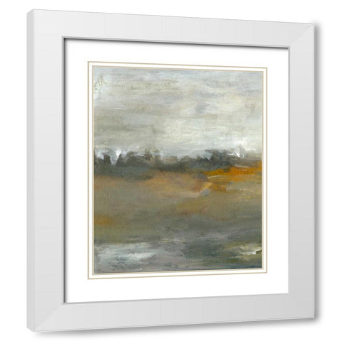 Early Mist I White Modern Wood Framed Art Print with Double Matting by Gordon, Sharon