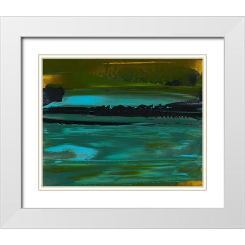 Deconstructed View III White Modern Wood Framed Art Print with Double Matting by Gordon, Sharon
