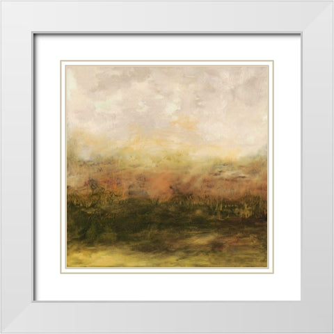 June Morning  White Modern Wood Framed Art Print with Double Matting by Gordon, Sharon