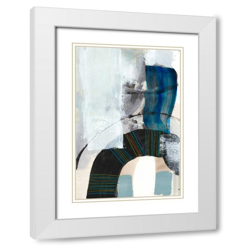 Kabuki I White Modern Wood Framed Art Print with Double Matting by Fuchs, Jodi