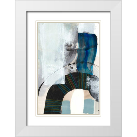 Kabuki I White Modern Wood Framed Art Print with Double Matting by Fuchs, Jodi