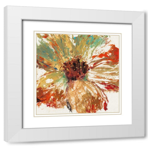 Splash III White Modern Wood Framed Art Print with Double Matting by OToole, Tim