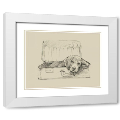 Stowaway II White Modern Wood Framed Art Print with Double Matting by Harper, Ethan