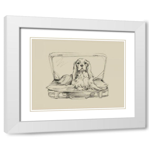 Stowaway IV White Modern Wood Framed Art Print with Double Matting by Harper, Ethan