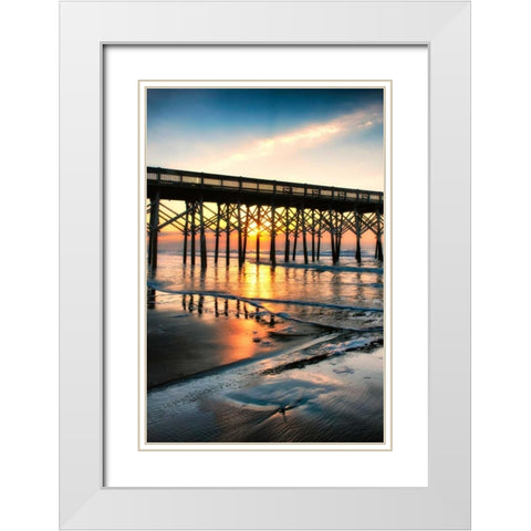 Wake Up Call White Modern Wood Framed Art Print with Double Matting by Head, Danny
