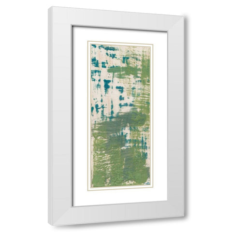 Cool Blue I White Modern Wood Framed Art Print with Double Matting by Goldberger, Jennifer