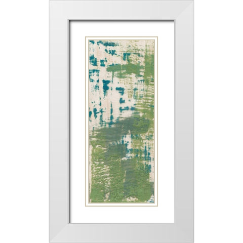 Cool Blue I White Modern Wood Framed Art Print with Double Matting by Goldberger, Jennifer