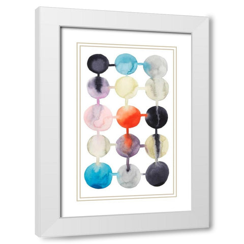 Connect the Dots II White Modern Wood Framed Art Print with Double Matting by Popp, Grace