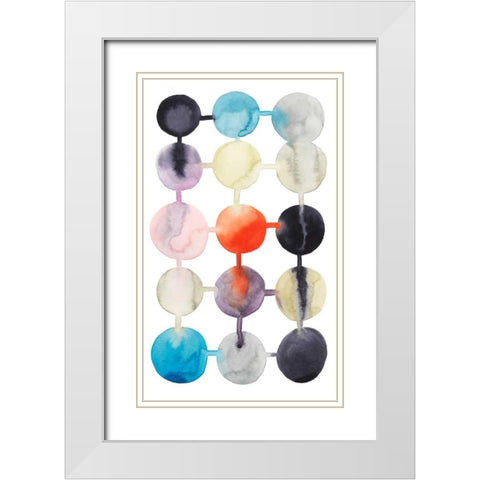Connect the Dots II White Modern Wood Framed Art Print with Double Matting by Popp, Grace