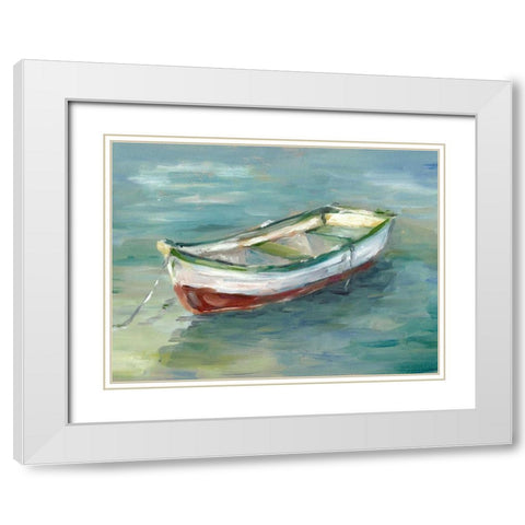 By the Shore I White Modern Wood Framed Art Print with Double Matting by Harper, Ethan