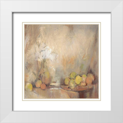 A Moment of Study  White Modern Wood Framed Art Print with Double Matting by OToole, Tim