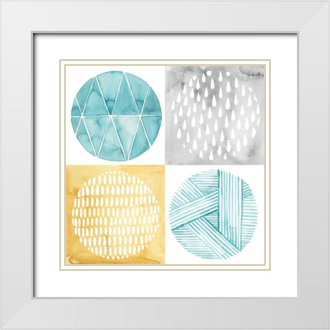 Celestial Ring I White Modern Wood Framed Art Print with Double Matting by Popp, Grace