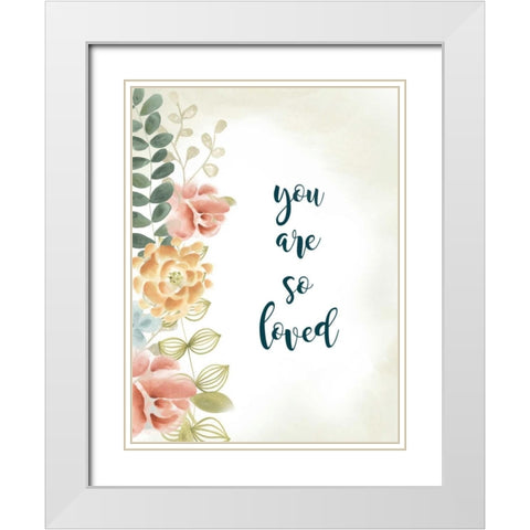 Baby Girl II White Modern Wood Framed Art Print with Double Matting by Studio W