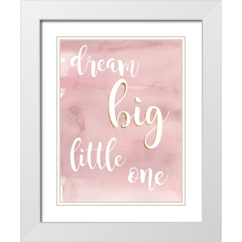 Baby Girl IV White Modern Wood Framed Art Print with Double Matting by Studio W